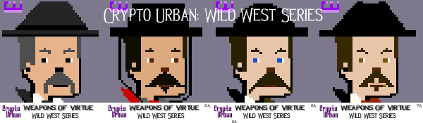 WOV Crypto Urban NFT Wild West Series Minted: Wyatt Earp, Virgil Earp, Doc Holliday and Johnny Ringo