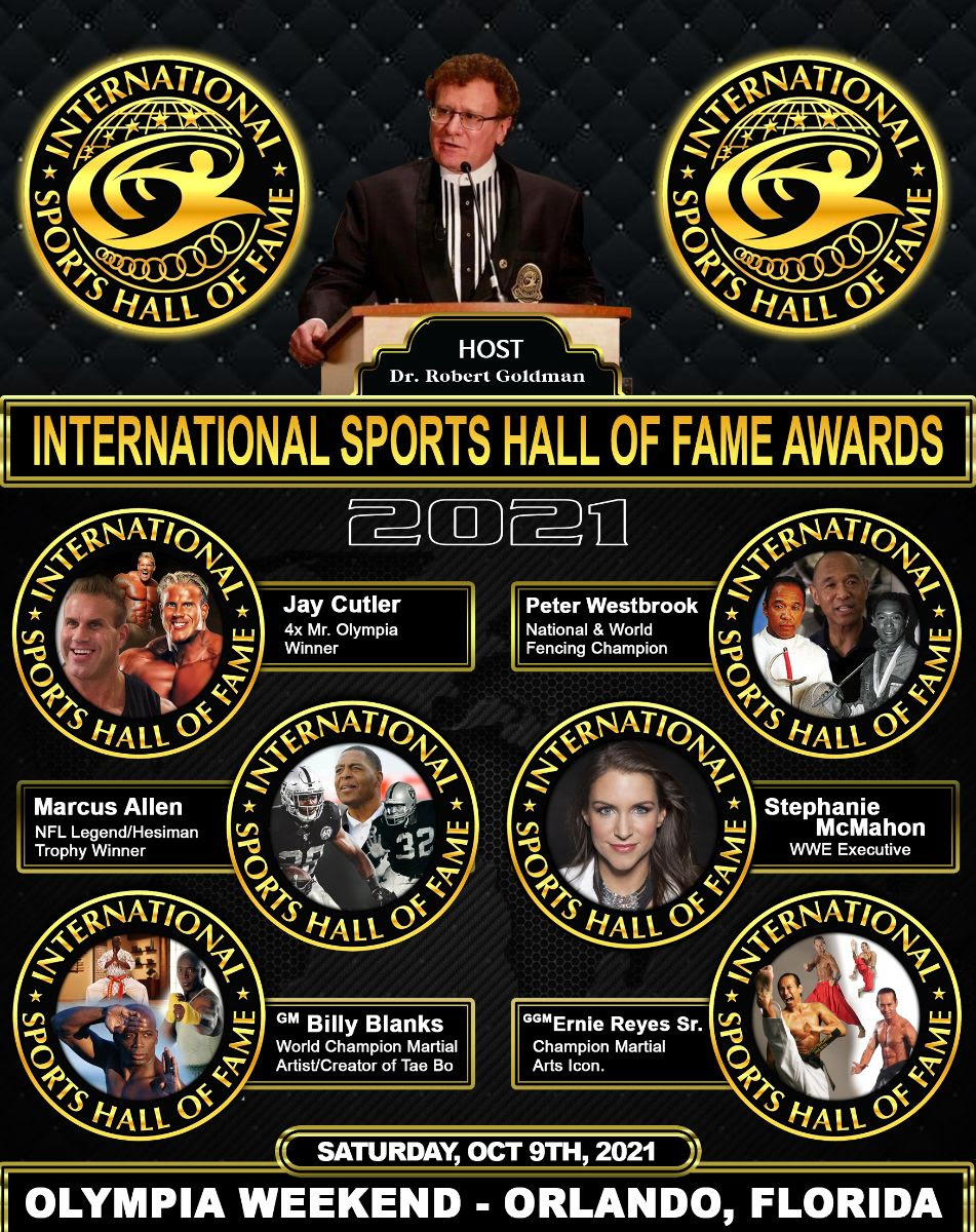 International  Sports Hall of Fame 2021 at The Olympia Fitness Weekend in Orlando