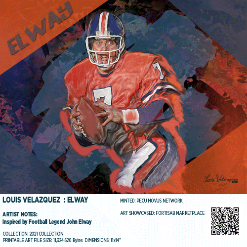 NFT Art Titled ELWAY Showcased on FortisAB Marketplace