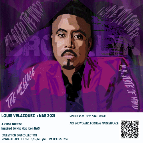 NFT Art Titled NAS 2021 Showcased on FortisAB Marketplace